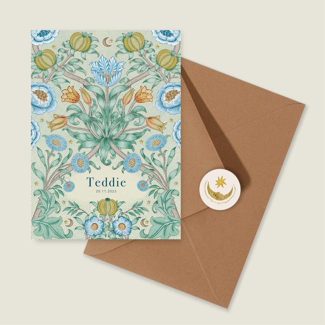 Sample Blooming Flowers Blue - Story of July