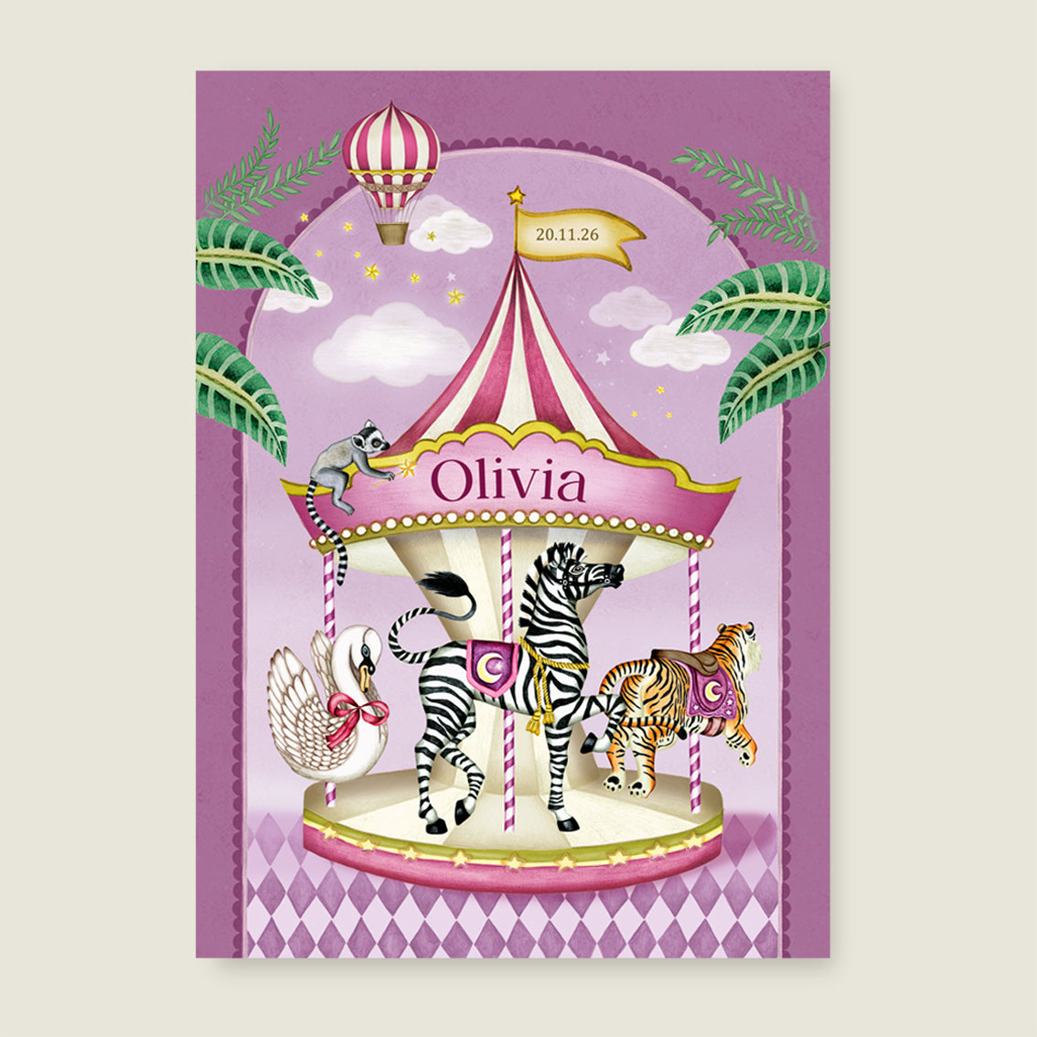 Print Carrousel purple - Story of July