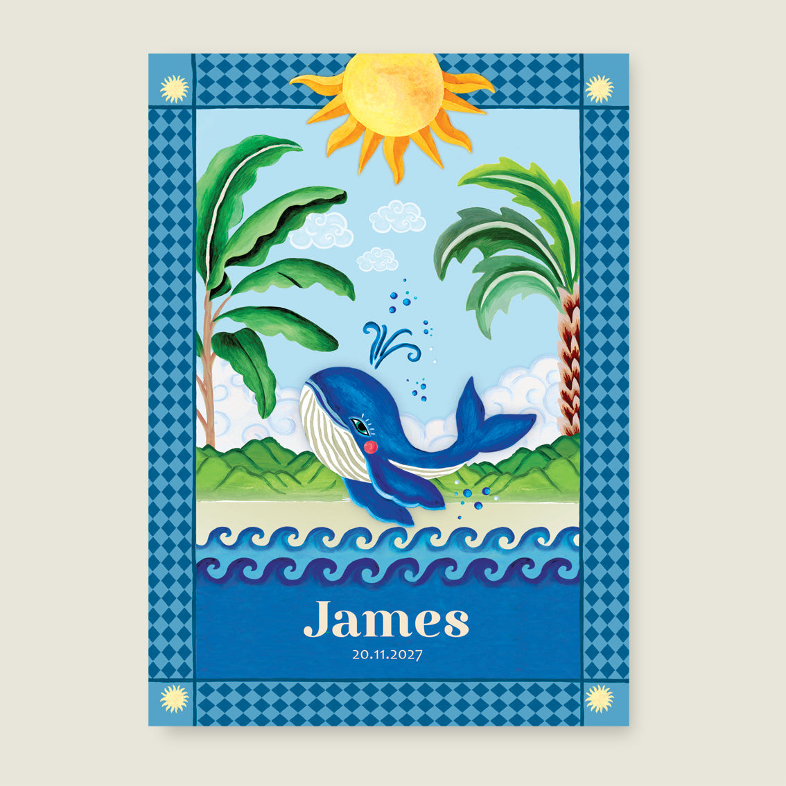 Print Cute Little Whale