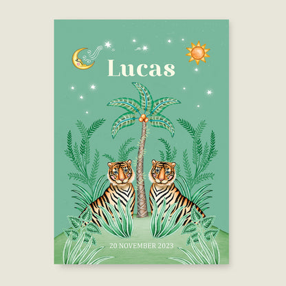Cute Tiger Light Green - Story of July