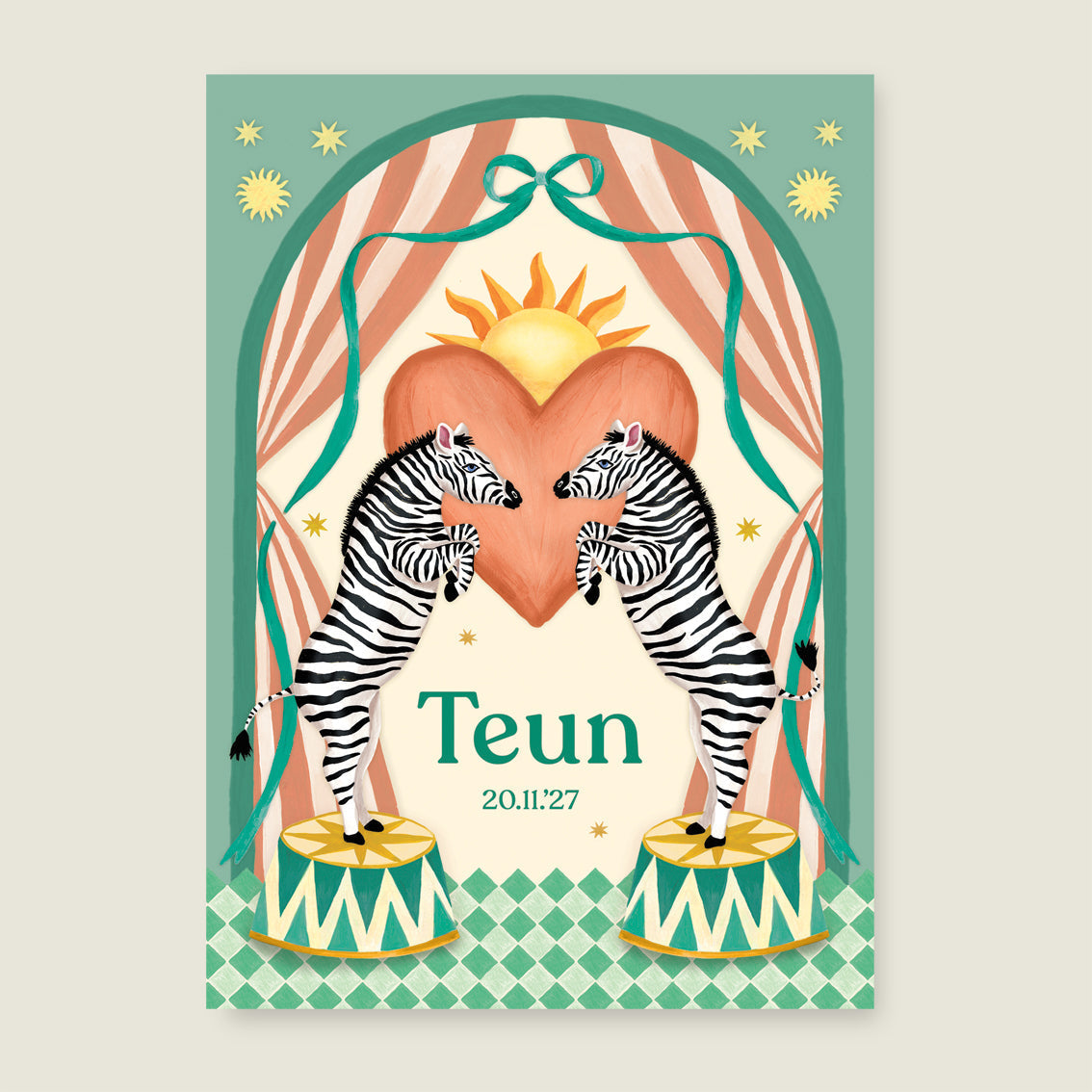 Print Dancing Zebras