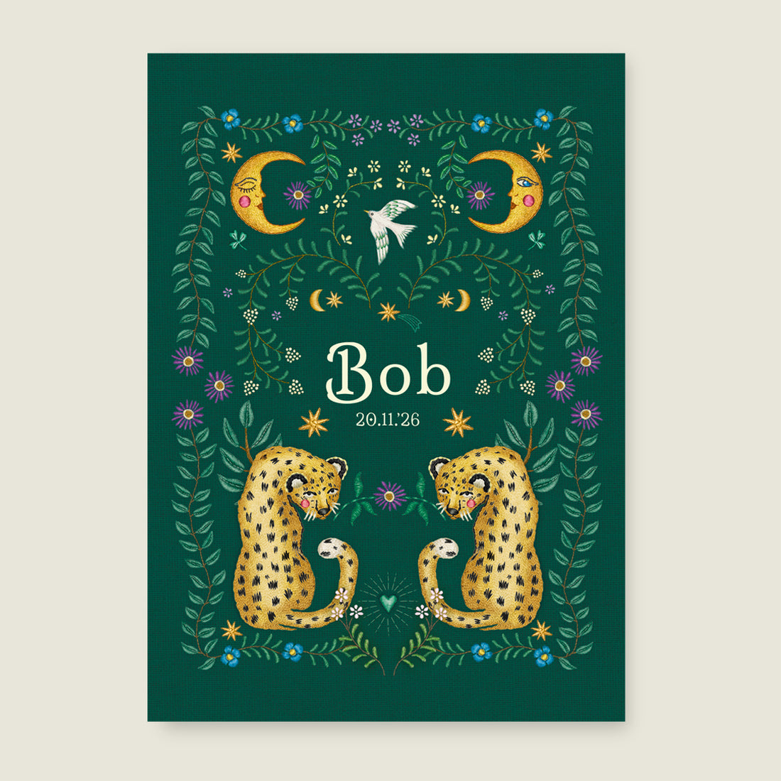 Embroider Panter Green - Story of July