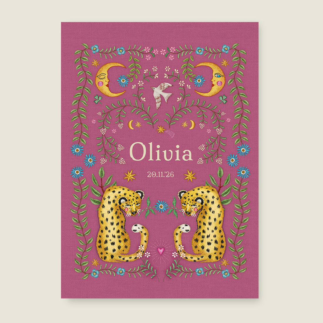 Embroider Panter Pink - Story of July