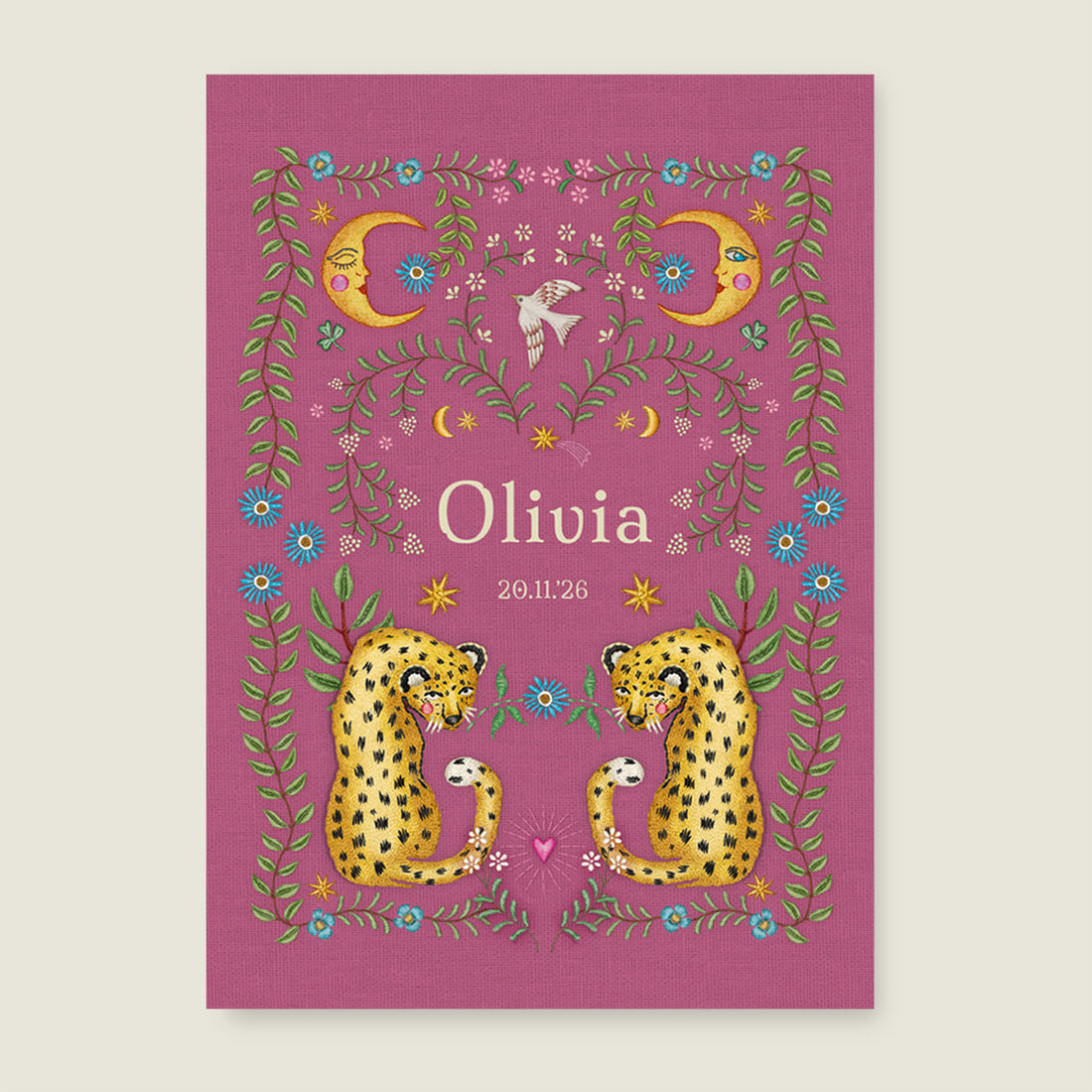 Sample Embroider Panter Pink - Story of July