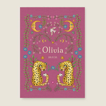 Sample Embroider Panter Pink - Story of July