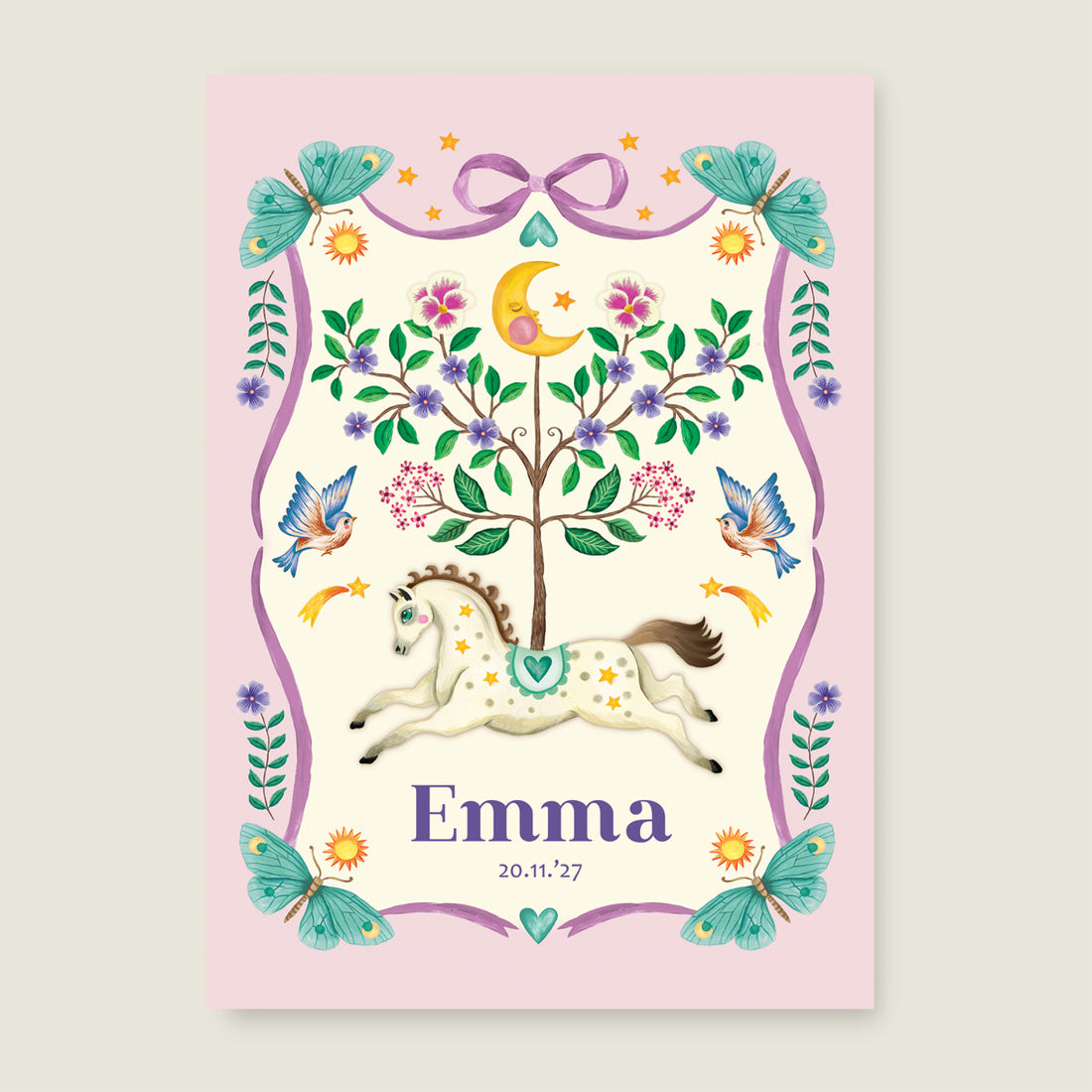 Horse And Butterflys