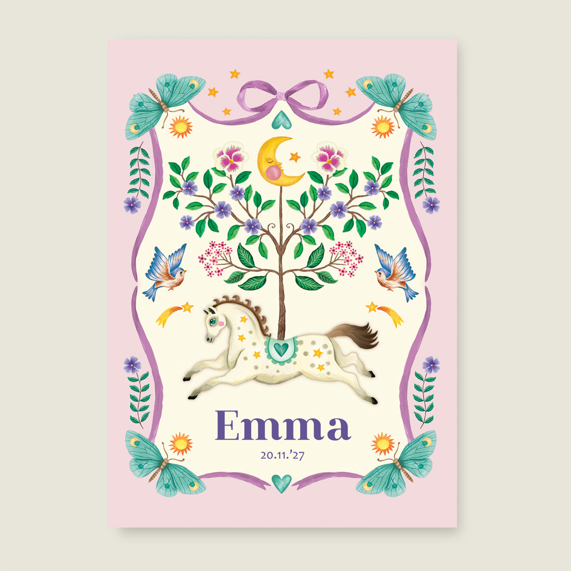 Horse And Butterflys