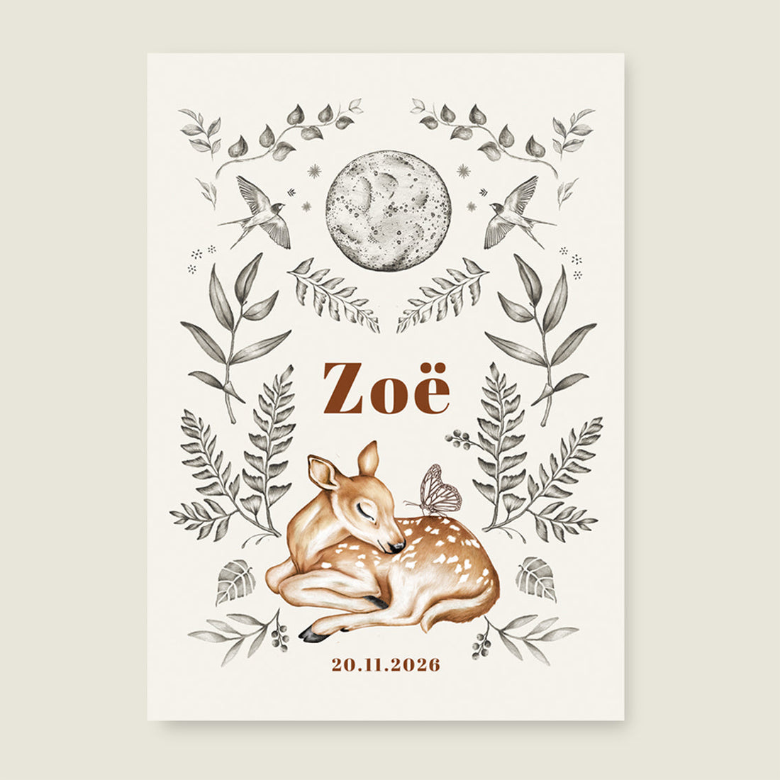 Print Little dear offwhite - Story of July