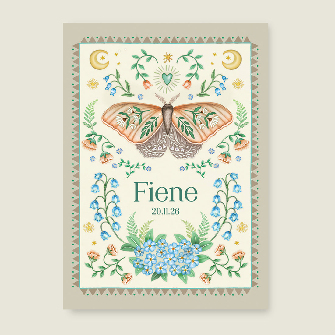 Moon Moth Offwhite - Story of July