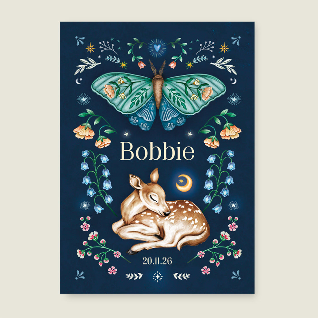 Sample Oh Dear Butterfly Blue - Story of July