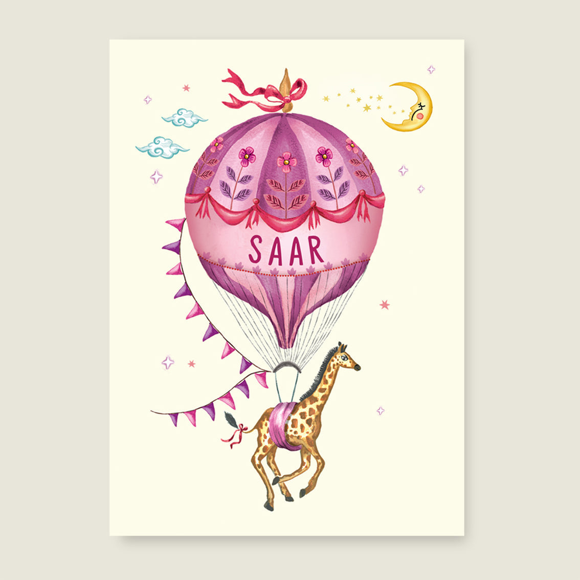 Print Purple balloon - Story of July