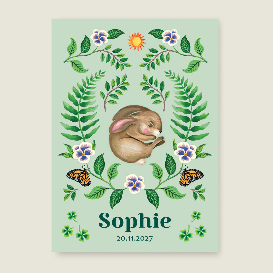 Print Sleeping Rabbit