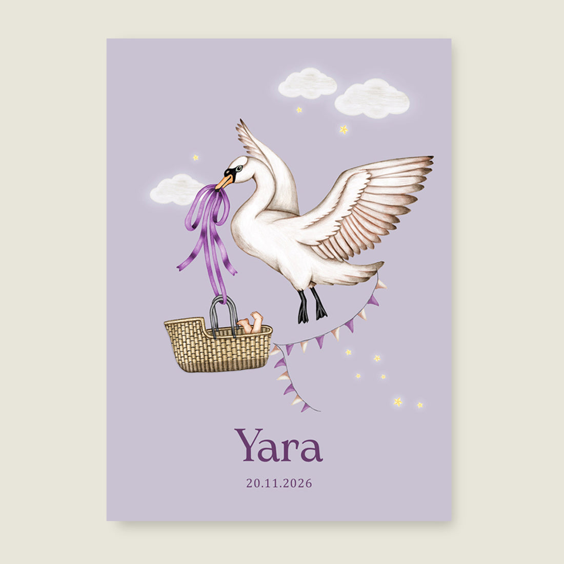 Swan Basket Lila - Story of July