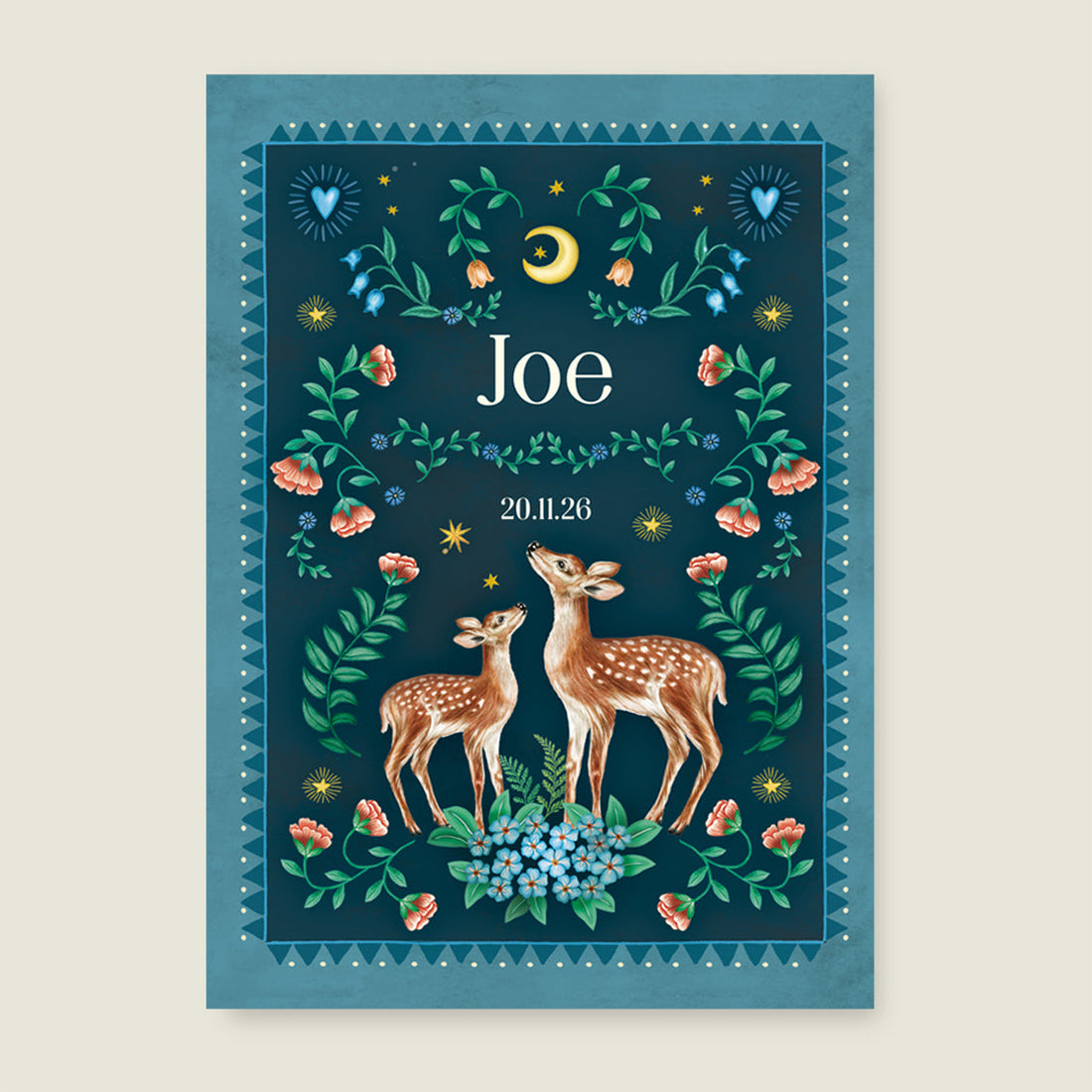 Print Two dear moonlight blue - Story of July