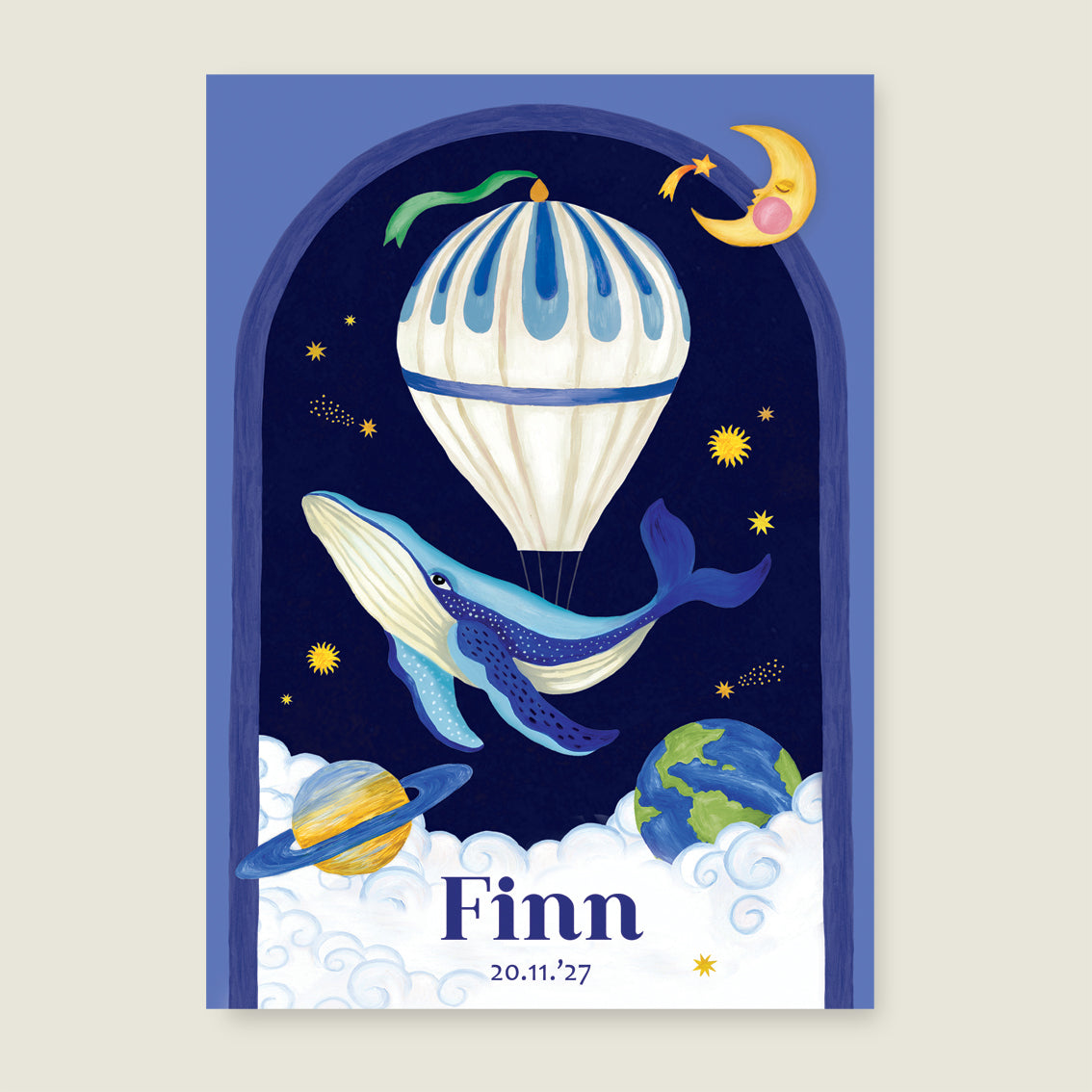 Print Whale In The Sky