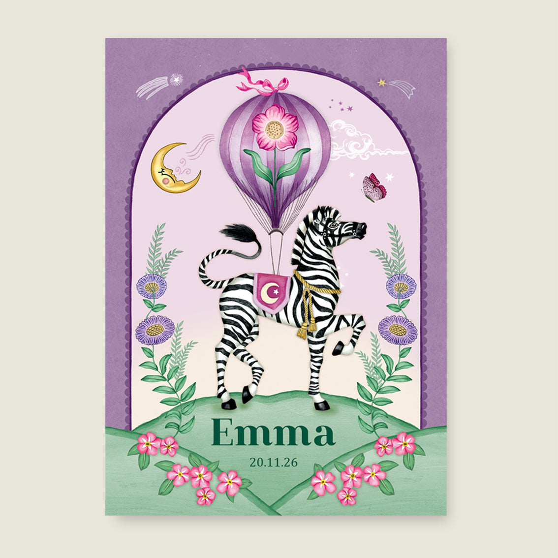 Zebra Moon Paars - Story of July