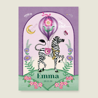 Sample Zebra Moon Paars - Story of July