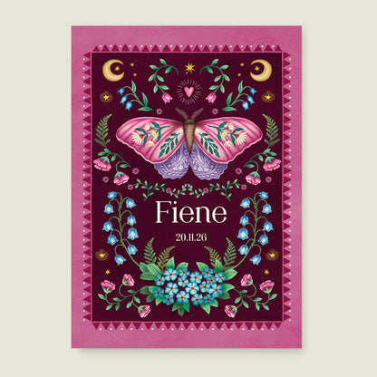 Sample Moon Moth Red - Story of July