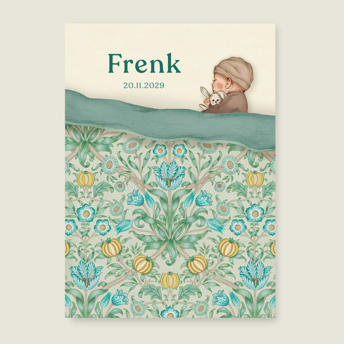 Sample Sleep Tight Flowers Blue