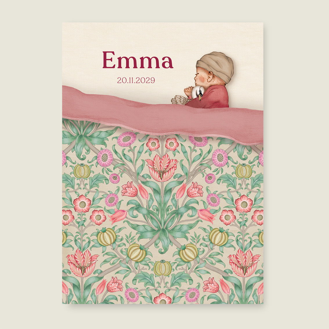 Print Sleep Tight Flowers Pink