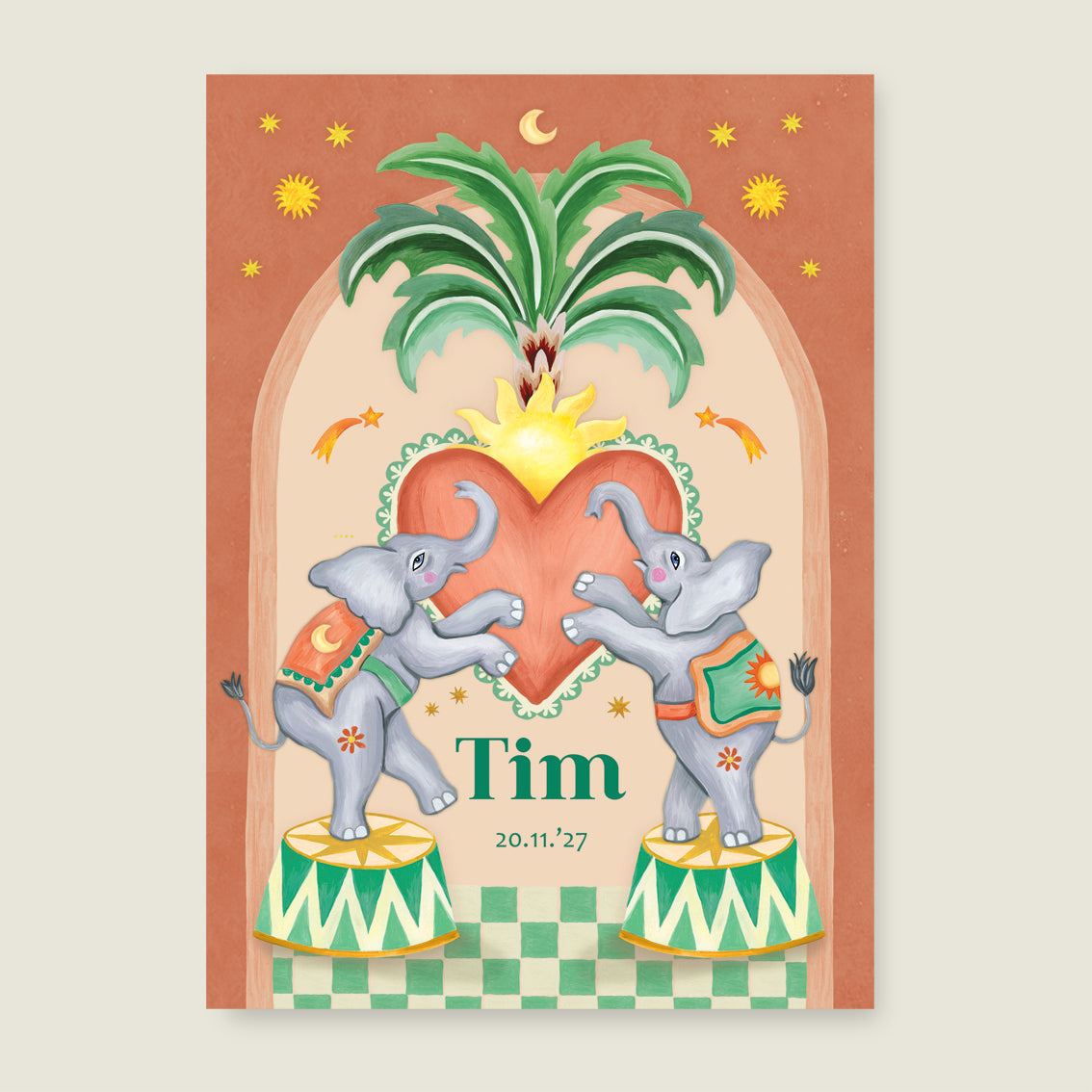 Print Two Happy Elephants