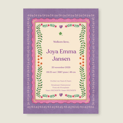 Sample Blooming Sun Paars