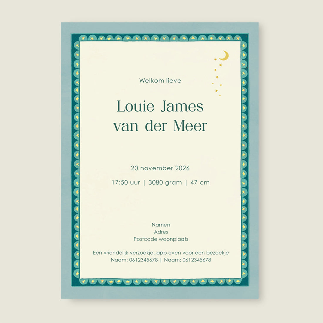 Sample Carrousel Green - Story of July