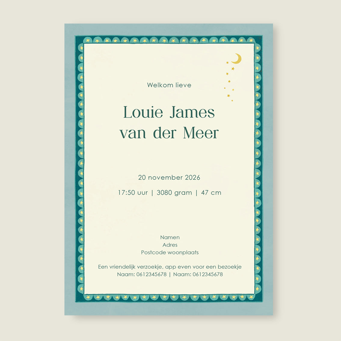 Sample Carrousel Green - Story of July