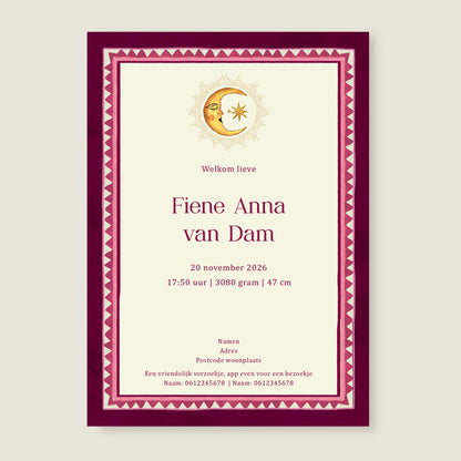 Sample Dear Moonlight Red - Story of July