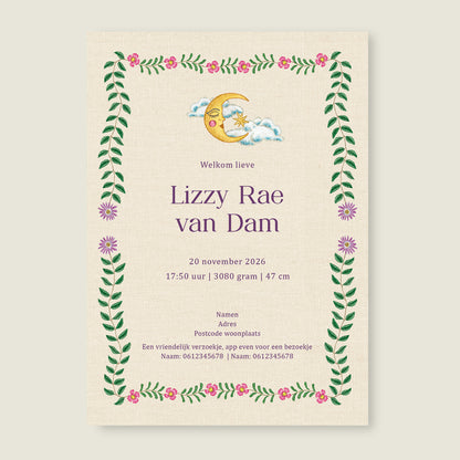 Embroider Flower Swan Lila - Story of July