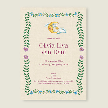 Sample Embroider Panter Pink - Story of July