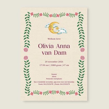 Sample Embroider Rabbit Red - Story of July