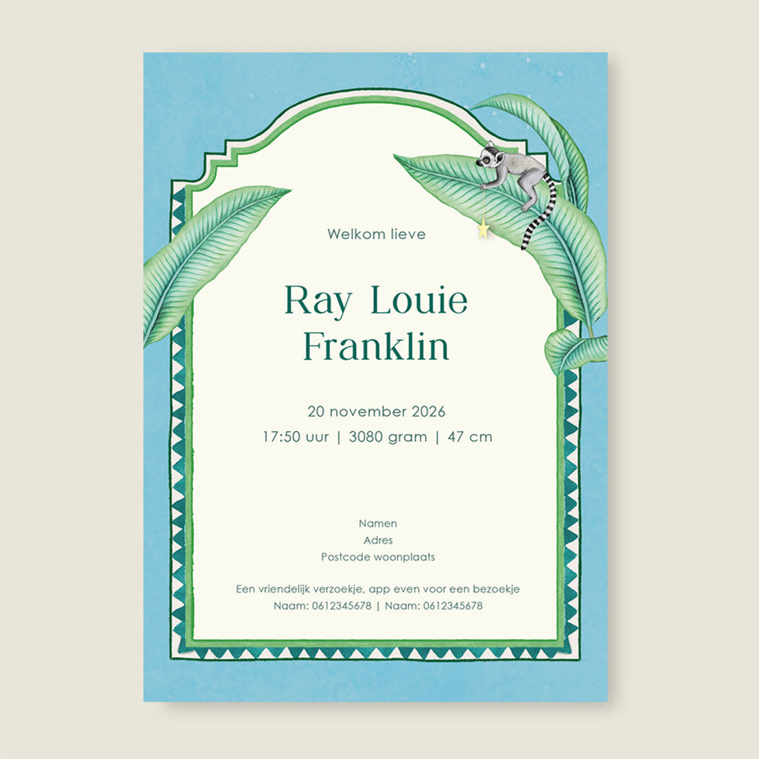 Sample Flamingo Family Blue - Story of July