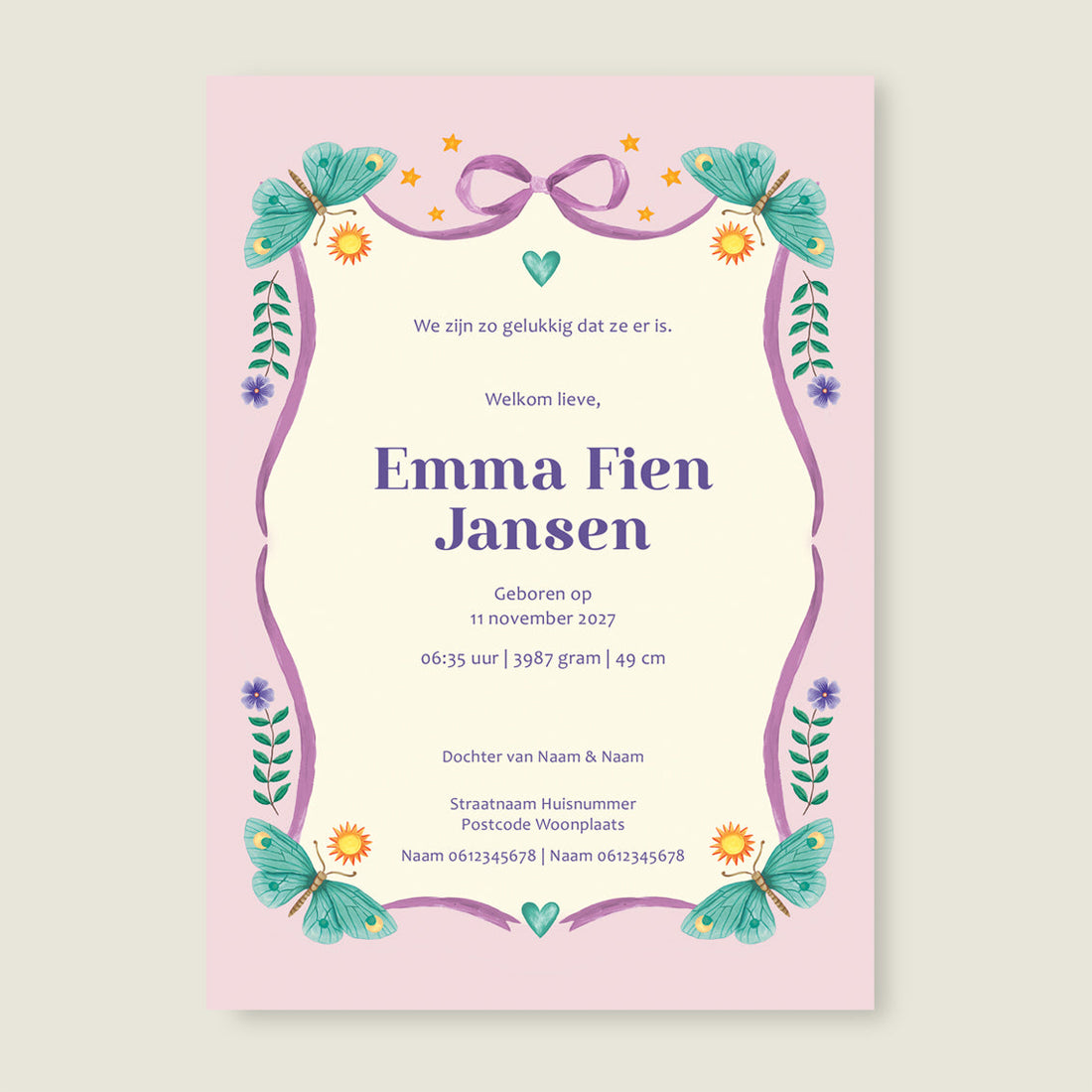 Sample Horse And Butterflys