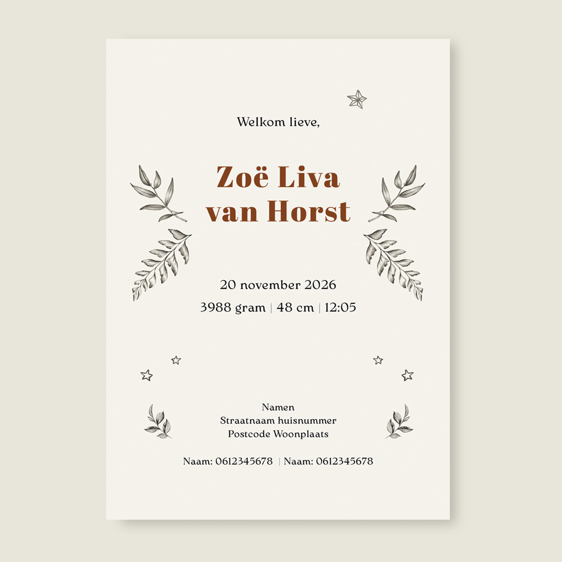 Sample Little Dear Offwhite - Story of July