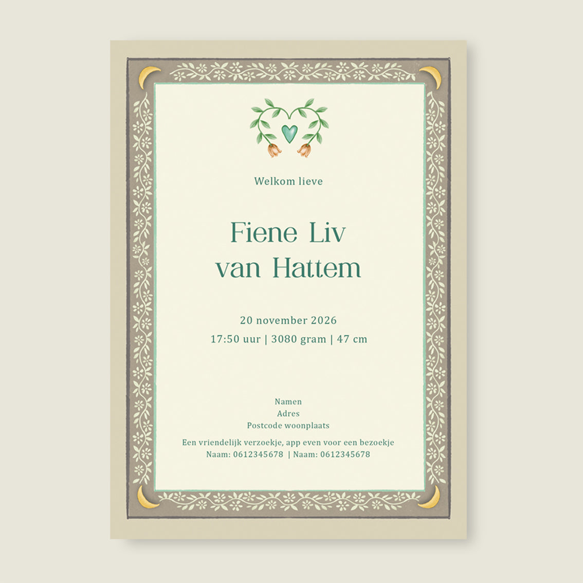 Moon Moth Offwhite - Story of July