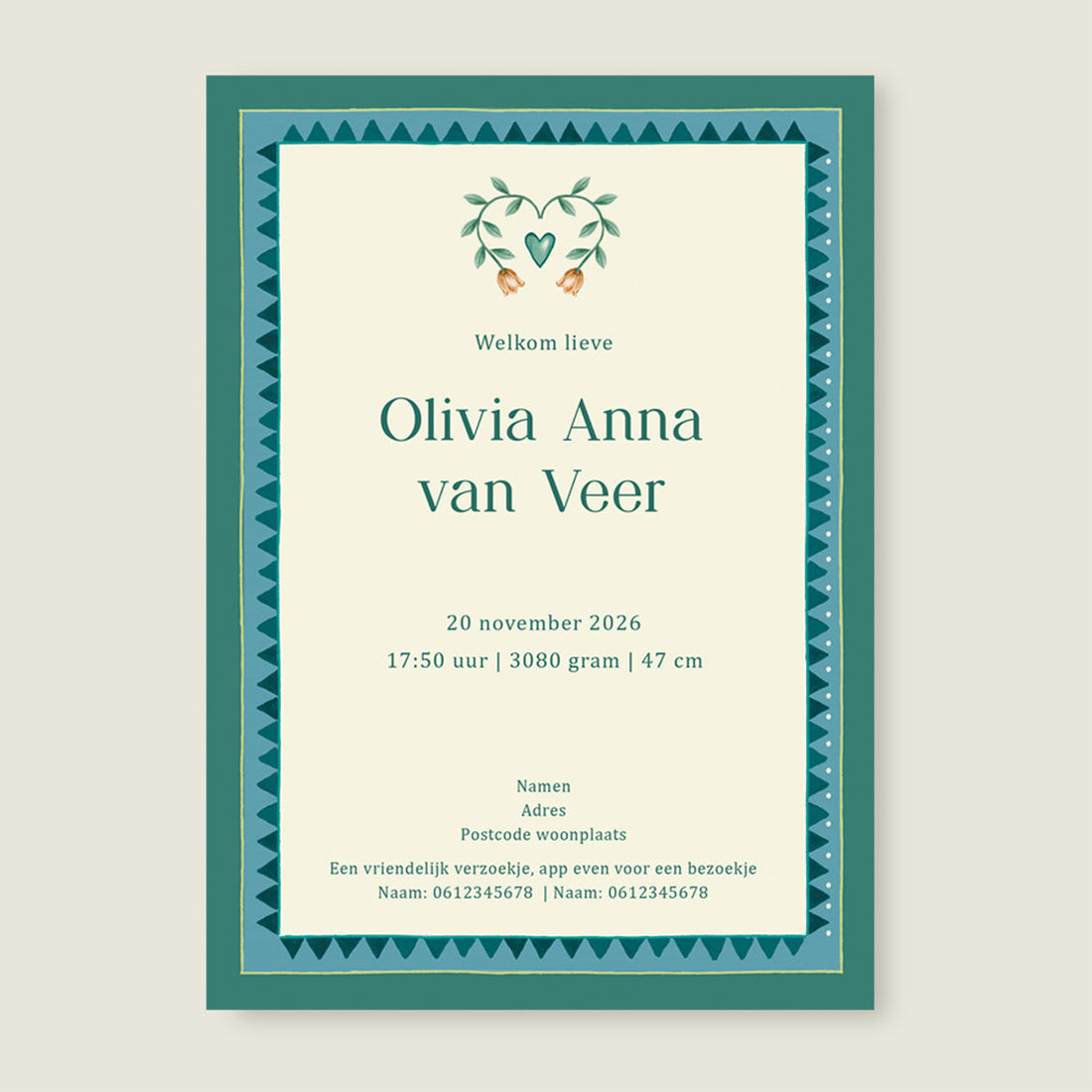 Sample Oh Dear Butterfly Green - Story of July