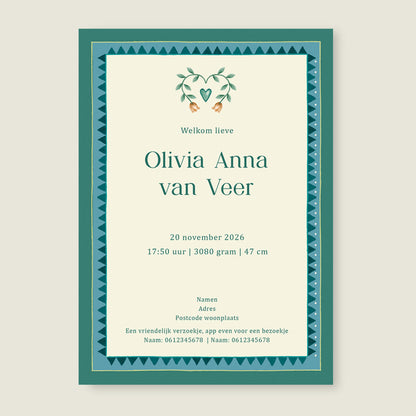 Sample Oh Dear Butterfly Green - Story of July