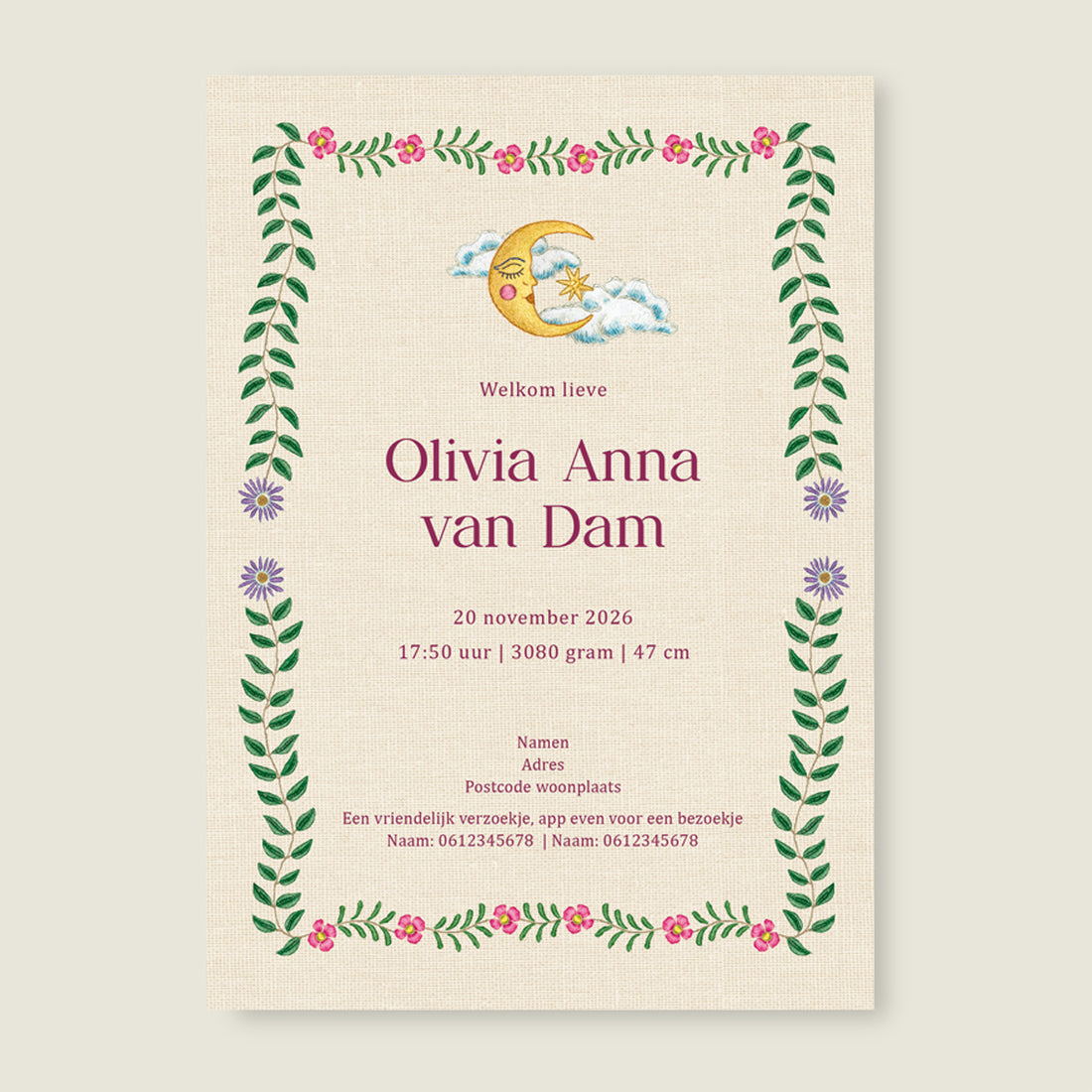 Panter Flower Pink - Story of July