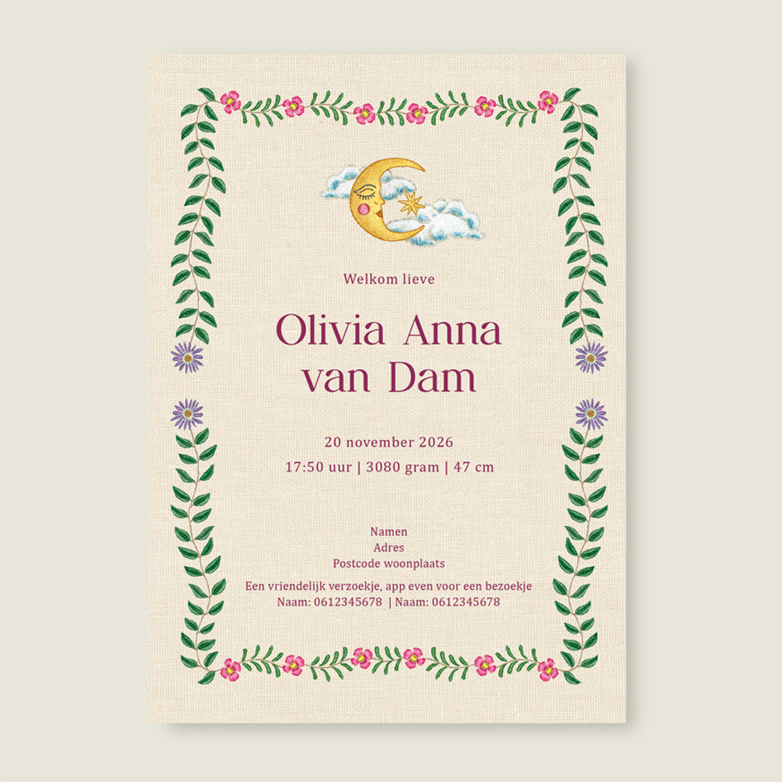 Panter Flower Pink - Story of July