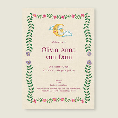 Sample Panter Flower Pink - Story of July