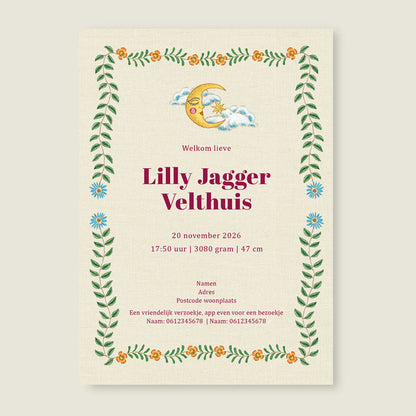 Sample Swan Rose Offwhite - Story of July