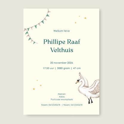 Swan Basket Green - Story of July