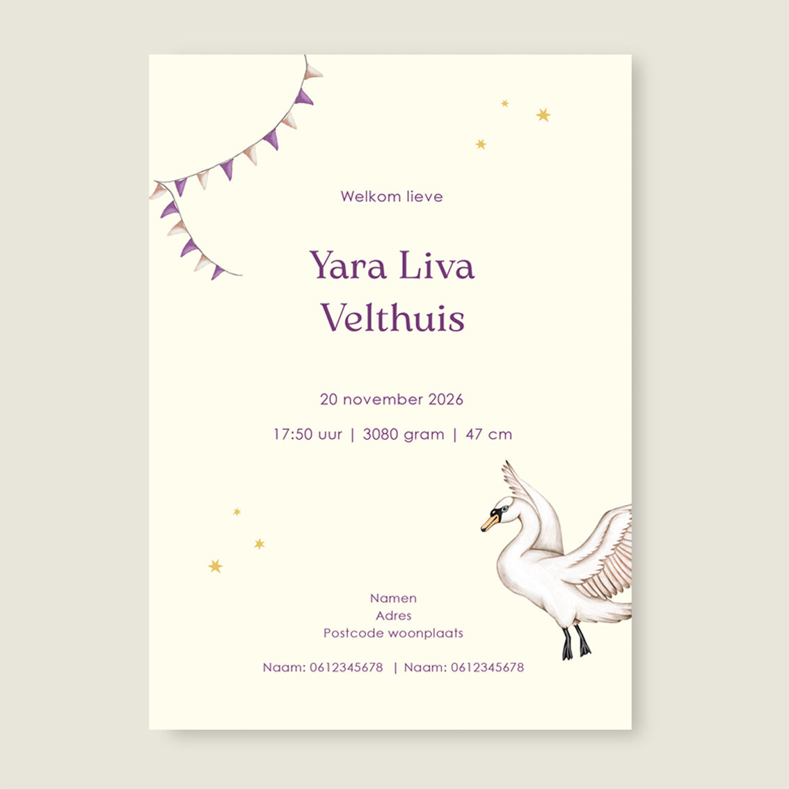 Swan Basket Lila - Story of July