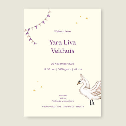 Swan Basket Lila - Story of July