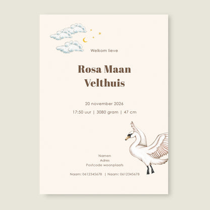 Swan Basket Offwhite - Story of July