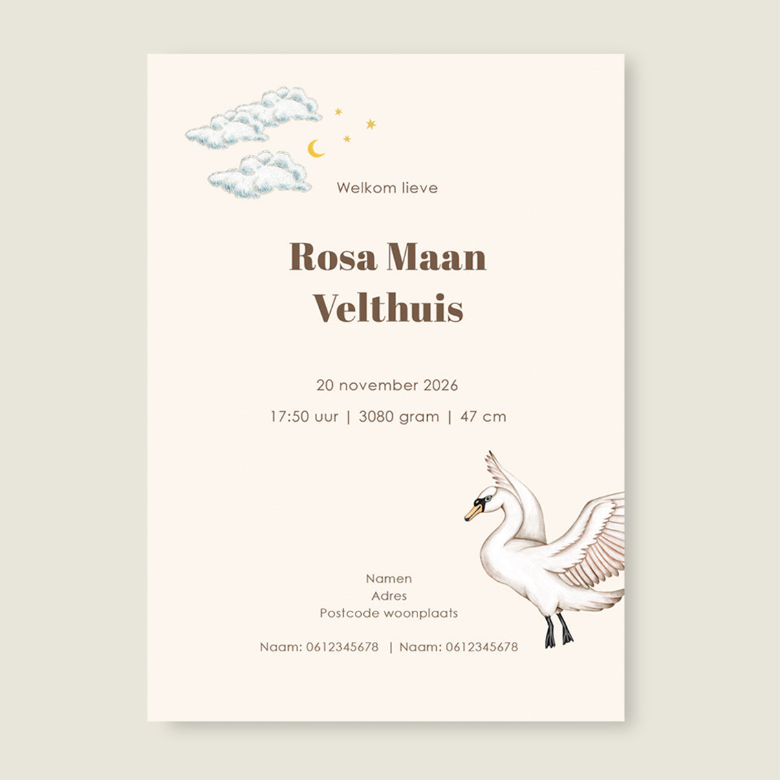 Sample Swan Basket Offwhite - Story of July