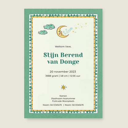 Two Pretty Tigers Groen - Story of July