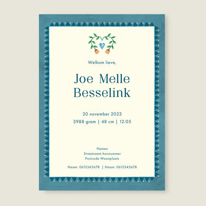 Sample Two Dear Moonlight Blue - Story of July