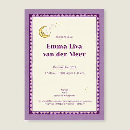 Zebra Moon Paars - Story of July